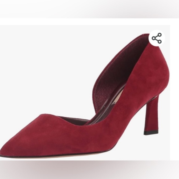 Franco Sarto Women's Tana Pointed Toe D'Orsay Mid Heel Pump - Picture 3 of 6